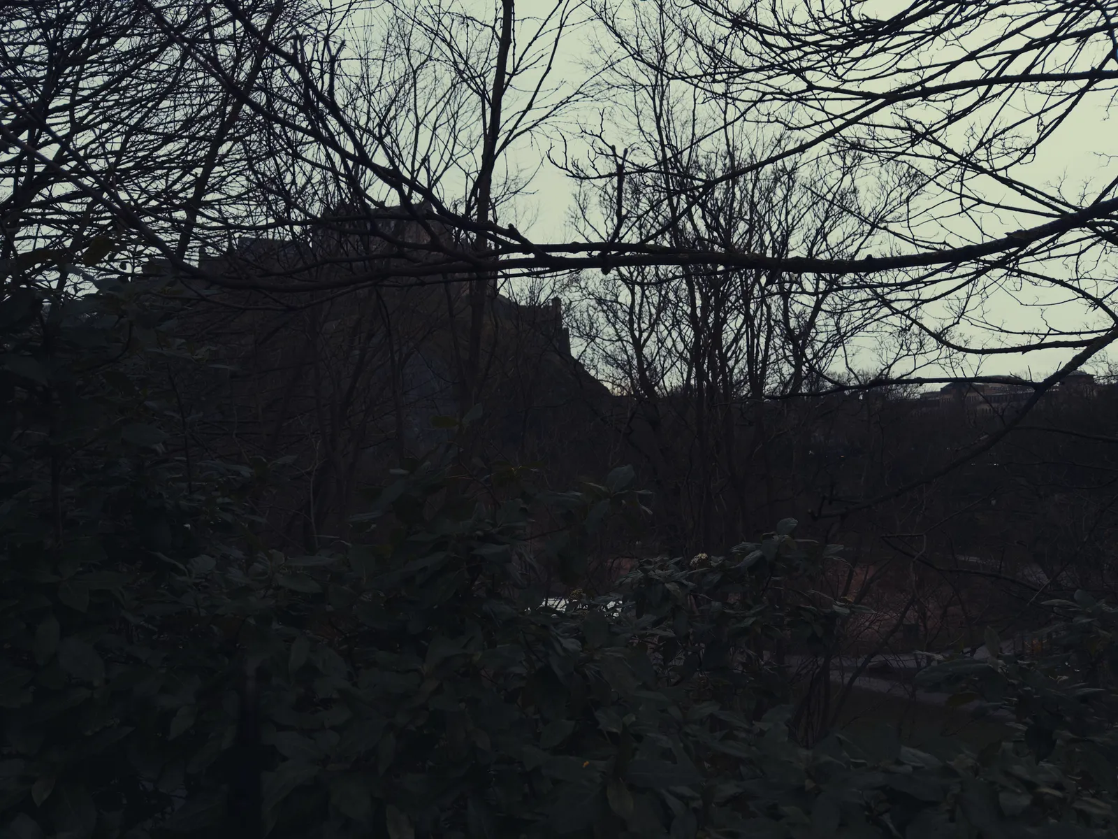 Photo of Edinburgh Castle with moody gothic vibes